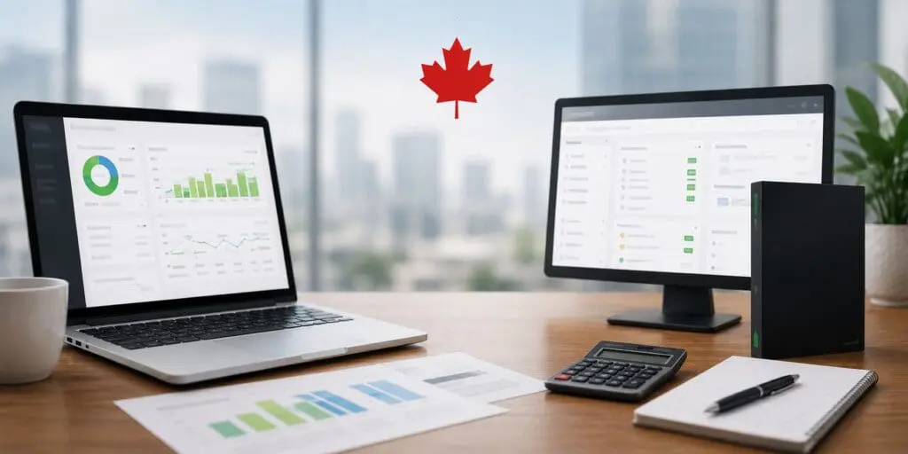 QuickBooks vs Sage 50 comparison for accounting and payroll students in Canada