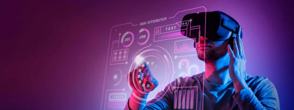 A man using latest technology
