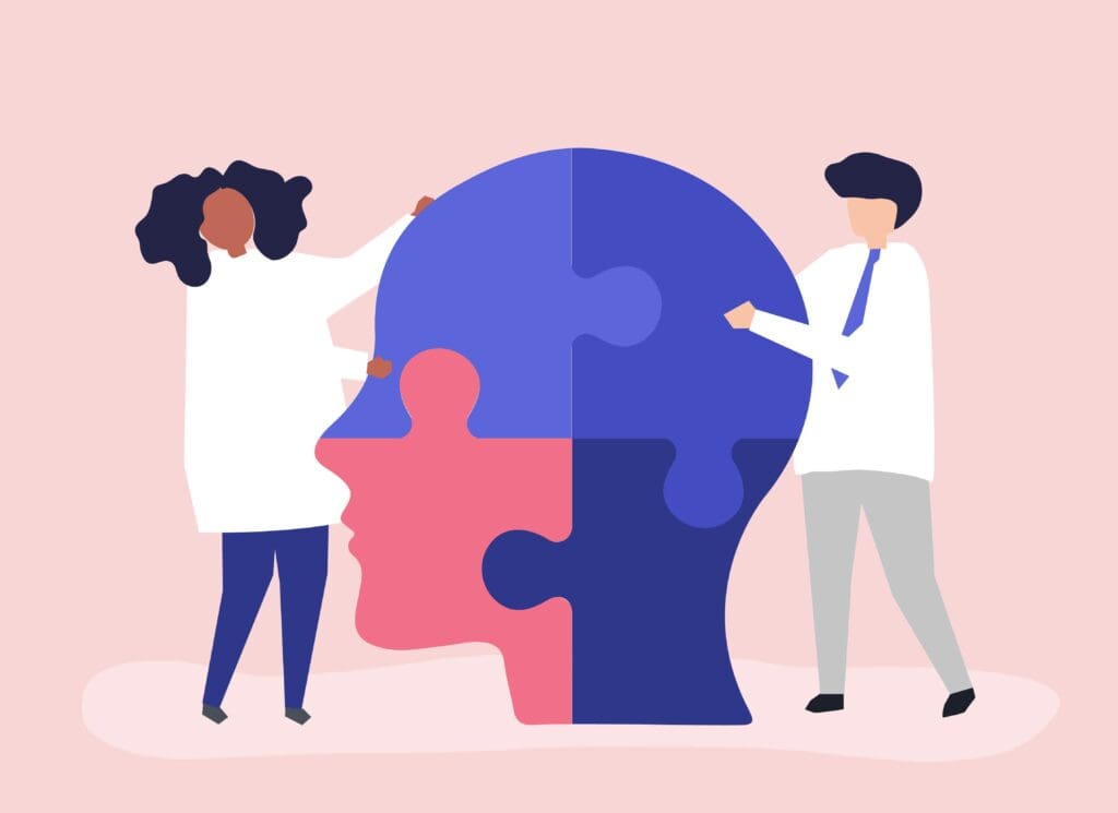 two people dealing with mental health challenges