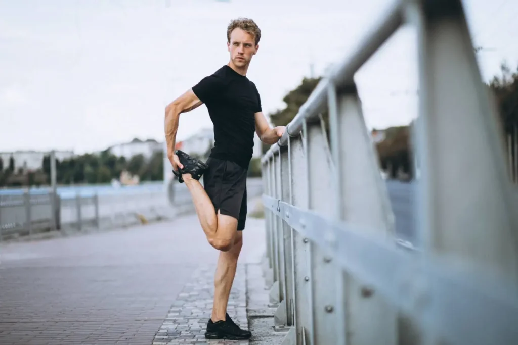 a man is exercising on men's health month