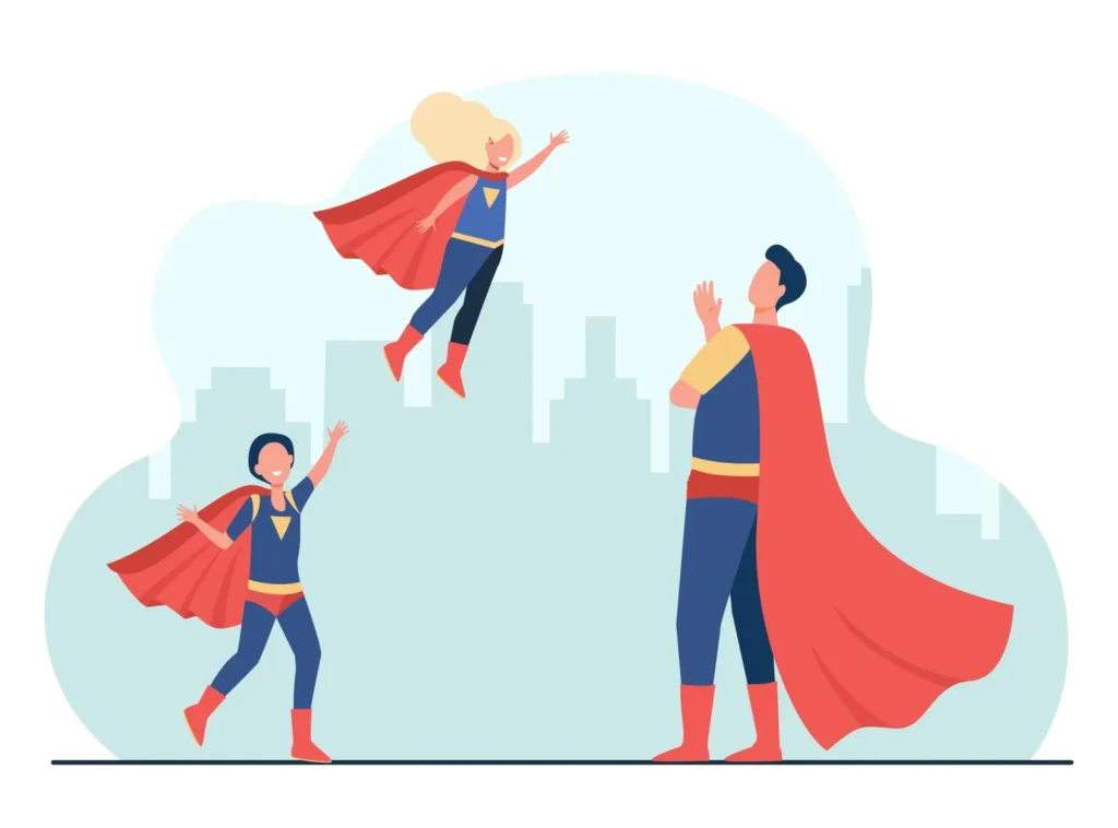 a superman is helping a man in a comic book