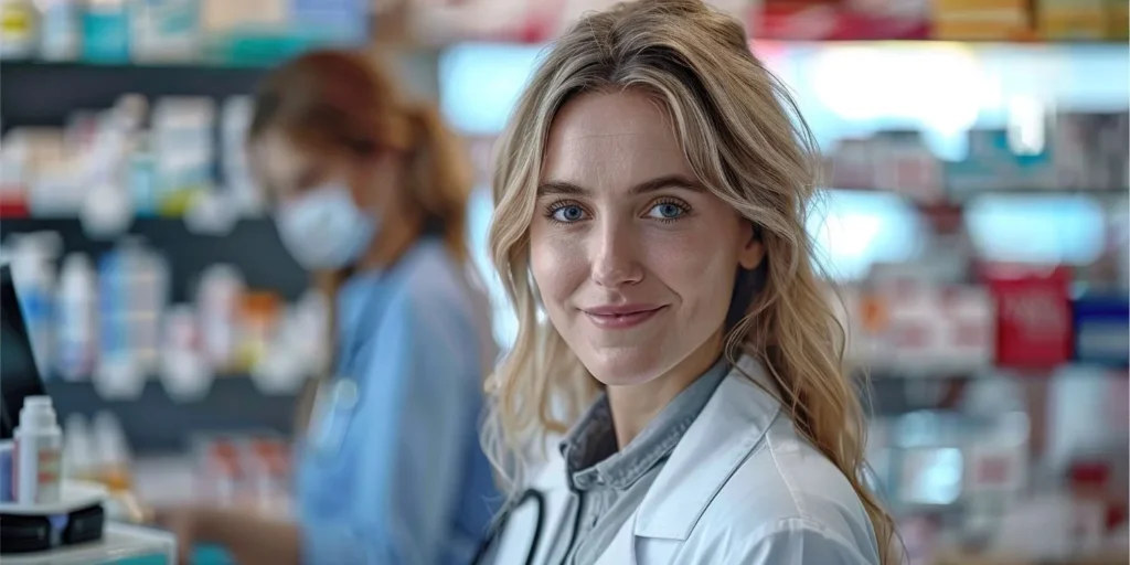 a pharmacy assistant is working in a clinic