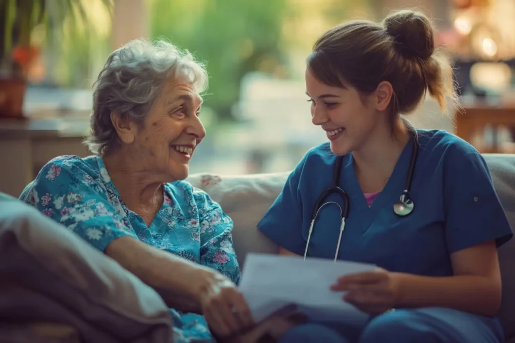 a healthcare aide working on healthcare aide day in Canada