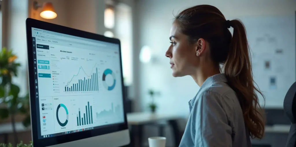 a worker working who has a data analyst diploma