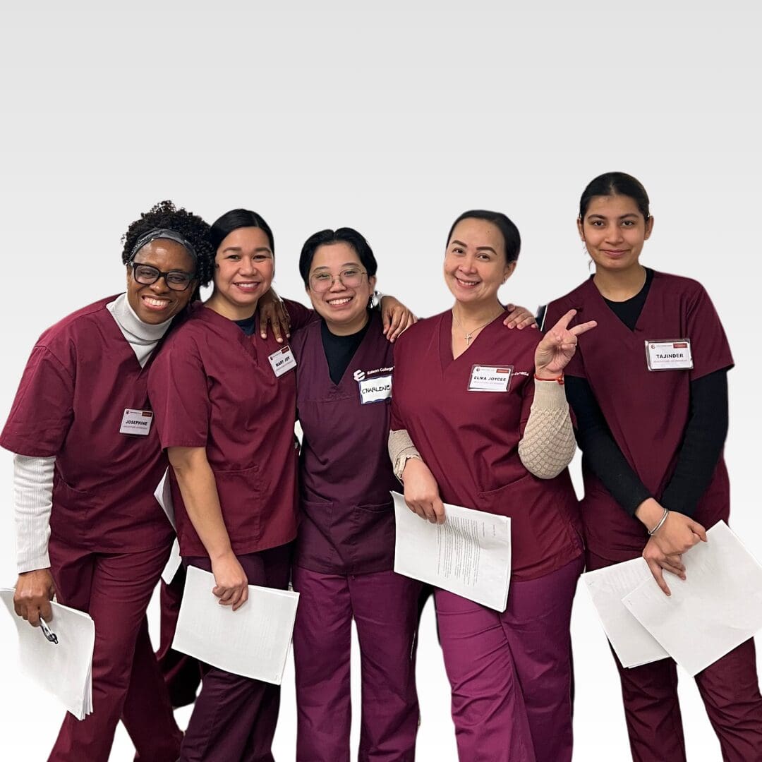 Happy students group